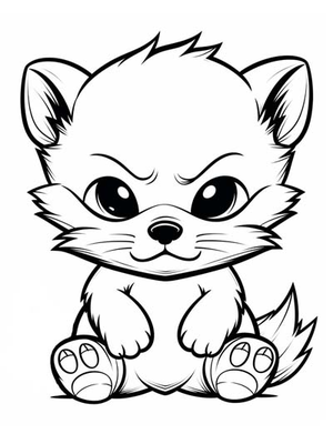 Baby Veelvraat Kleurplaat — gratis kleurplaat printen