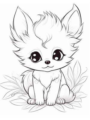 Baby Vos Kleurplaat — gratis kleurplaat