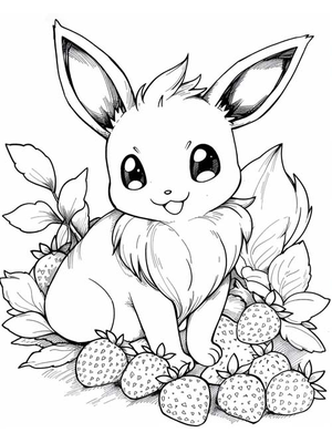 Zomer Aardbeien Kleurplaat — gratis kleurplaat printen