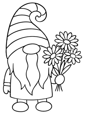 Zomer Kleuter Kabouter Kleurplaat — gratis kleurplaat printen