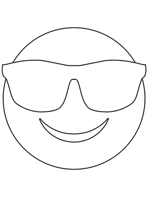 Zomer Zonnebril Kleurplaat — gratis kleurplaat printen