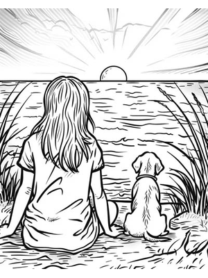 Zomer Zonnewende 4 Kleurplaat — gratis kleurplaat