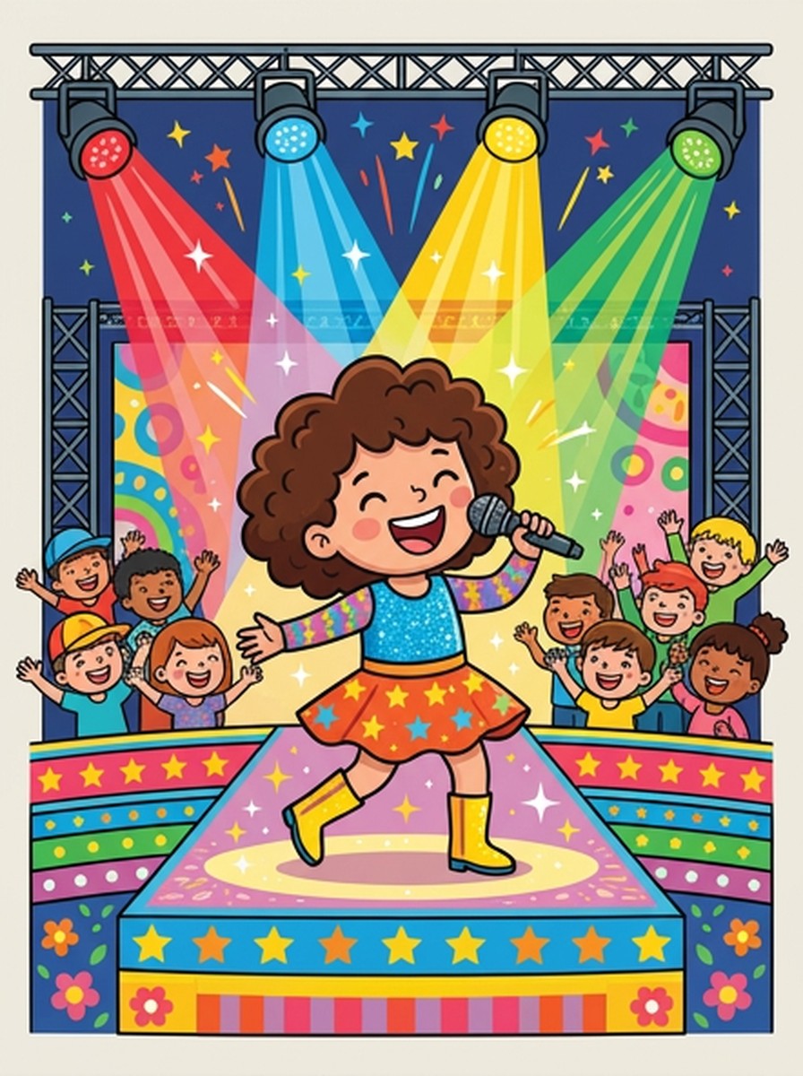 Eurovisie Songfestival kleurplaten