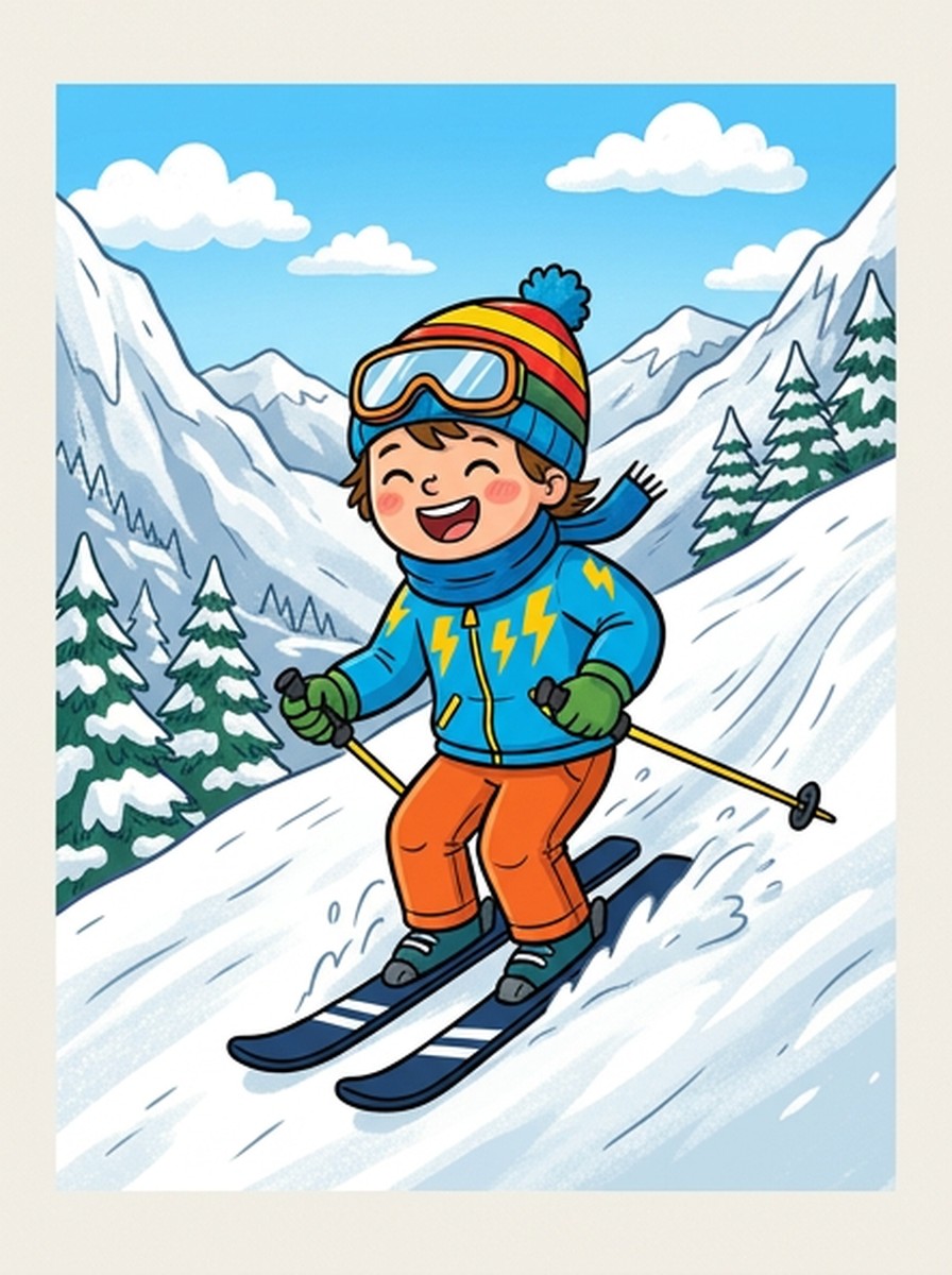 Olympische Winterspelen kleurplaten