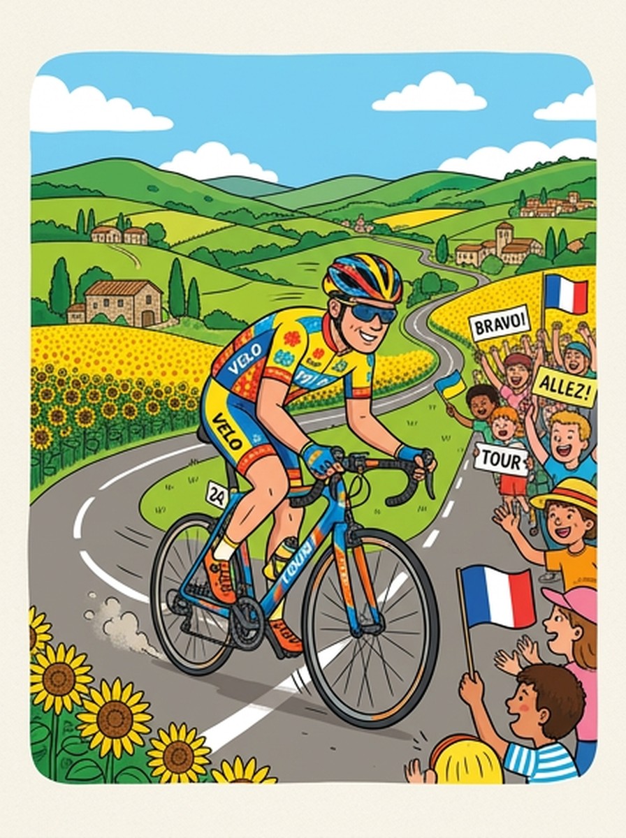 Tour de France kleurplaten